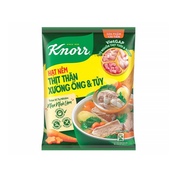 Hạt nêm Knorr thịt thăn, xương ống, tủy gói 400g