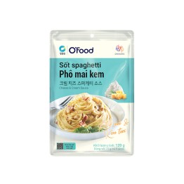 Sốt spaghetti O'food phô mai kem gói 120g