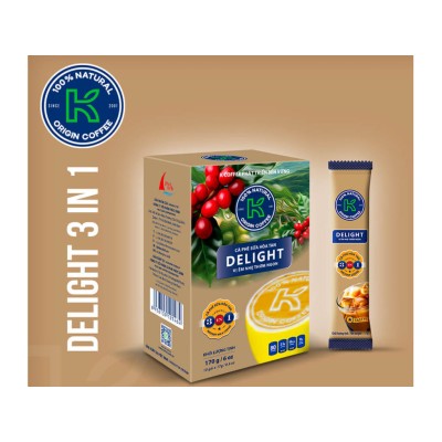 Cà phê sữa hòa tan K Coffee Delight 3 in 1 170g